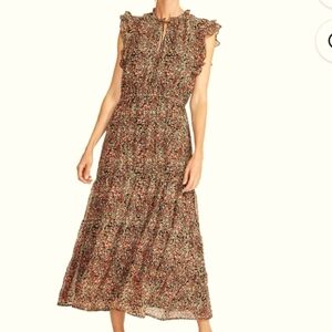 BB Dakota by Steve Madden Ditsy Ruffle Midi Dress